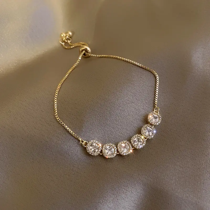 Diamond Encrusted Gold Bracelet for Women - Image 12