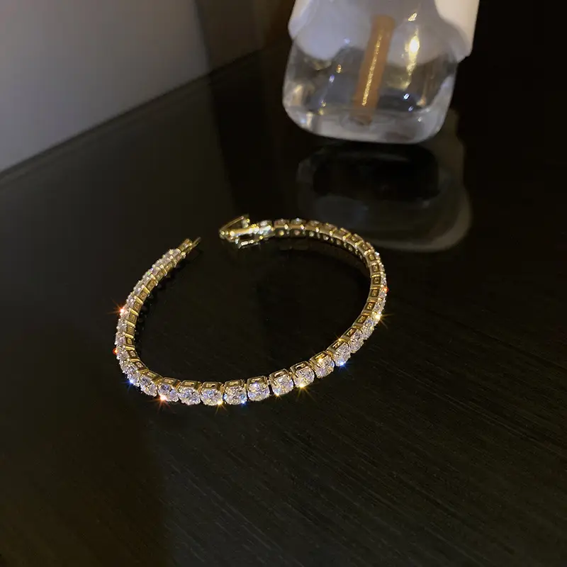 Diamond Encrusted Gold Bracelet for Women - Image 8