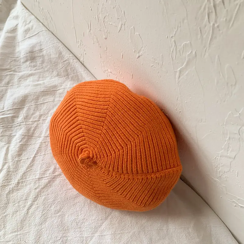 Yellow Knitted Baby Cap for Girls Winter Use - Image 13