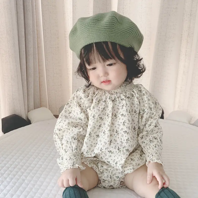 Yellow Knitted Baby Cap for Girls Winter Use — feature 11