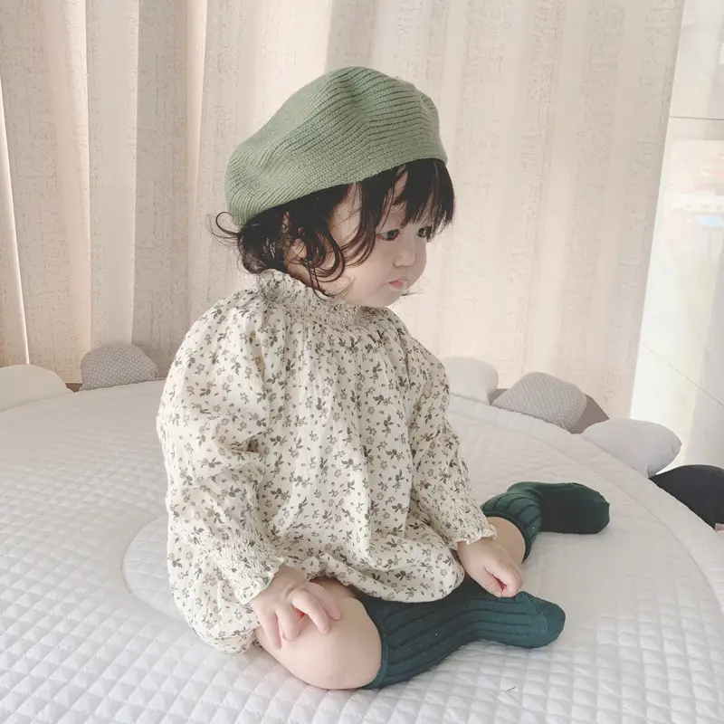 Yellow Knitted Baby Cap for Girls Winter Use — feature 14