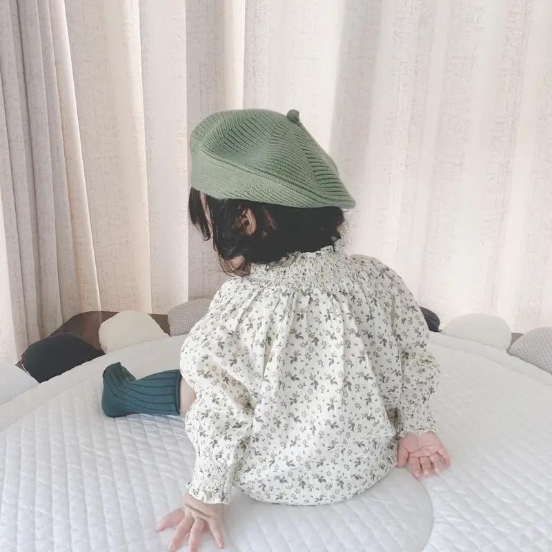 Yellow Knitted Baby Cap for Girls Winter Use — feature 15