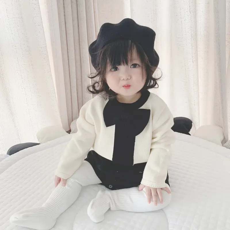 Yellow Knitted Baby Cap for Girls Winter Use — feature 18
