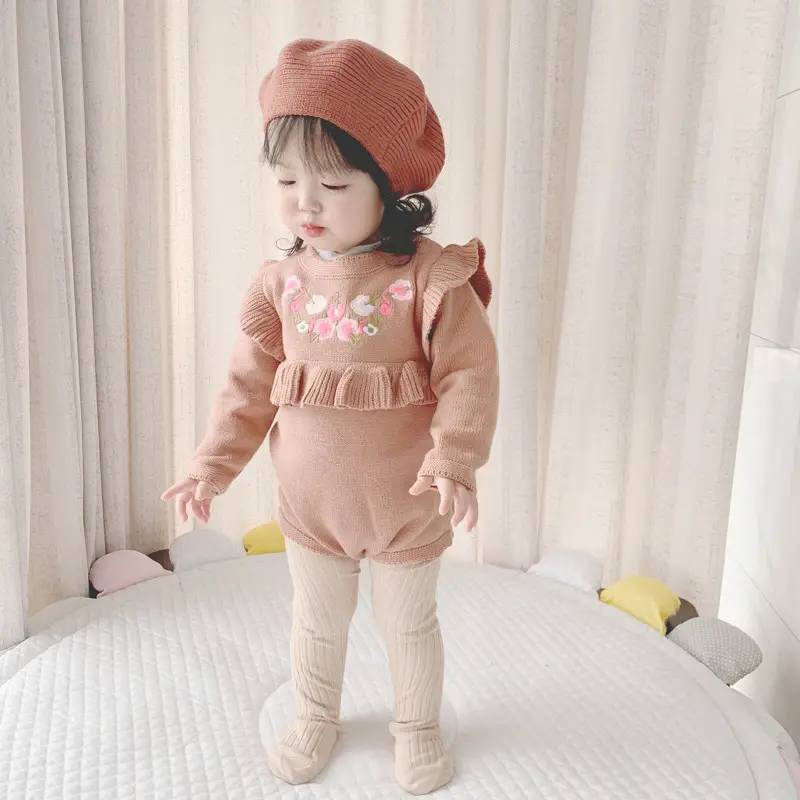 Yellow Knitted Baby Cap for Girls Winter Use — feature 26