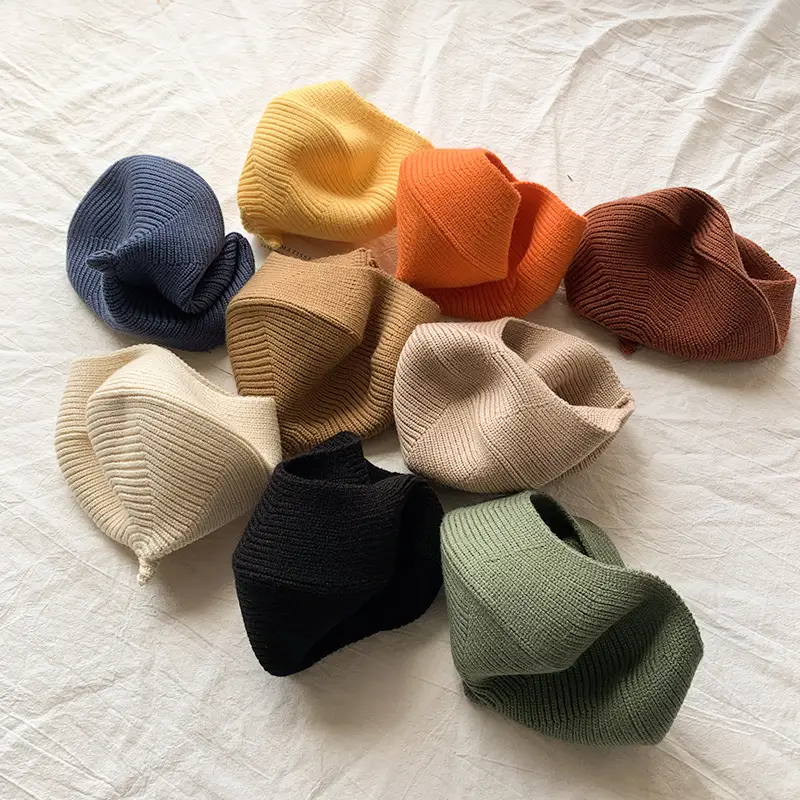 Yellow Knitted Baby Cap for Girls Winter Use — feature 3