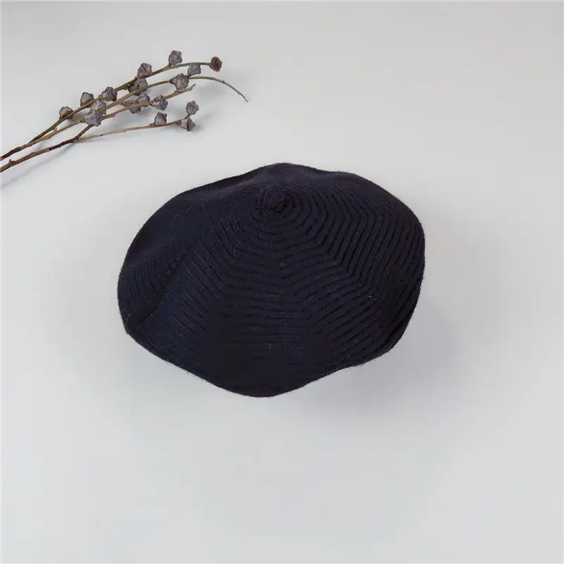 Yellow Knitted Baby Cap for Girls Winter Use - Image 5