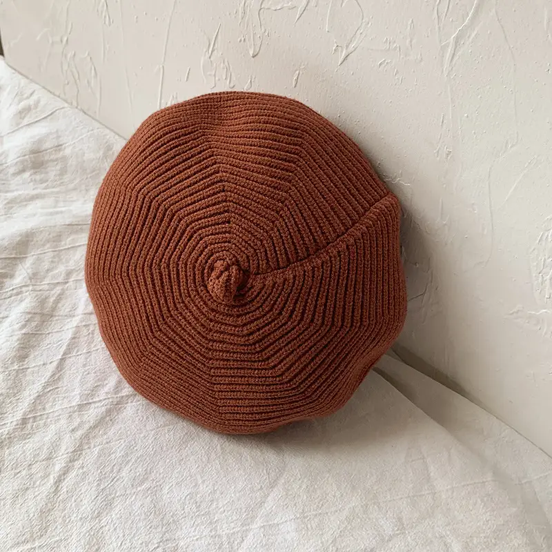 Yellow Knitted Baby Cap for Girls Winter Use - Image 7