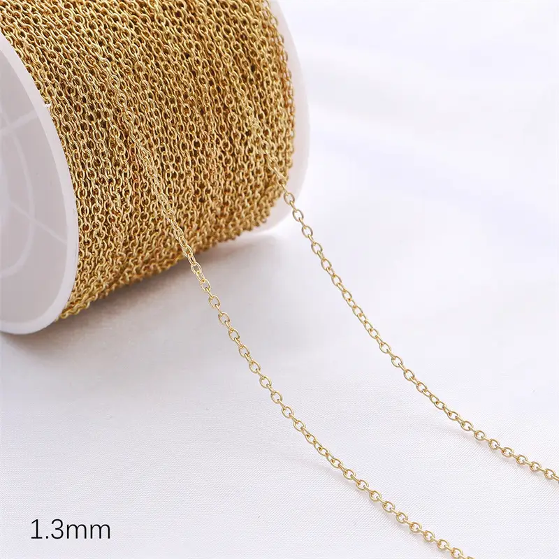 Round O-chain 14K gold 1.3mm