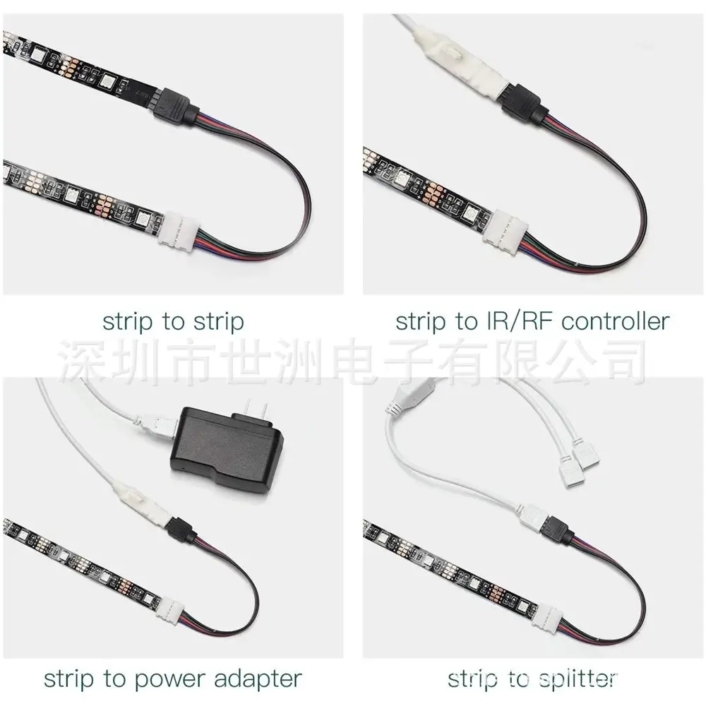 5Pcs-4Pin-5050-3528-LED-RGB-St