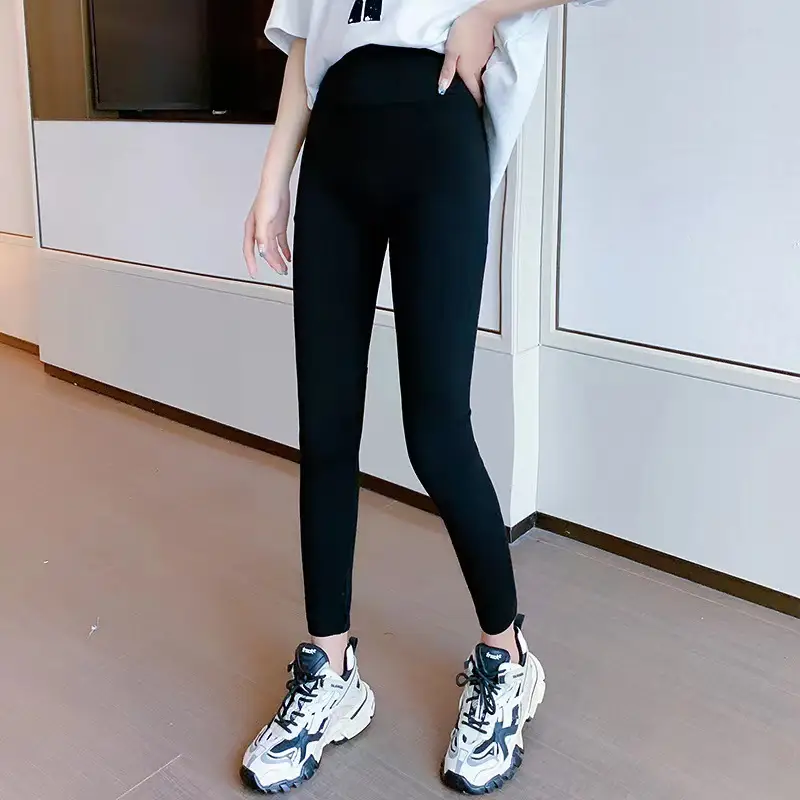 Black Hot Drill Leggings for Women Factory Direct - Image 4