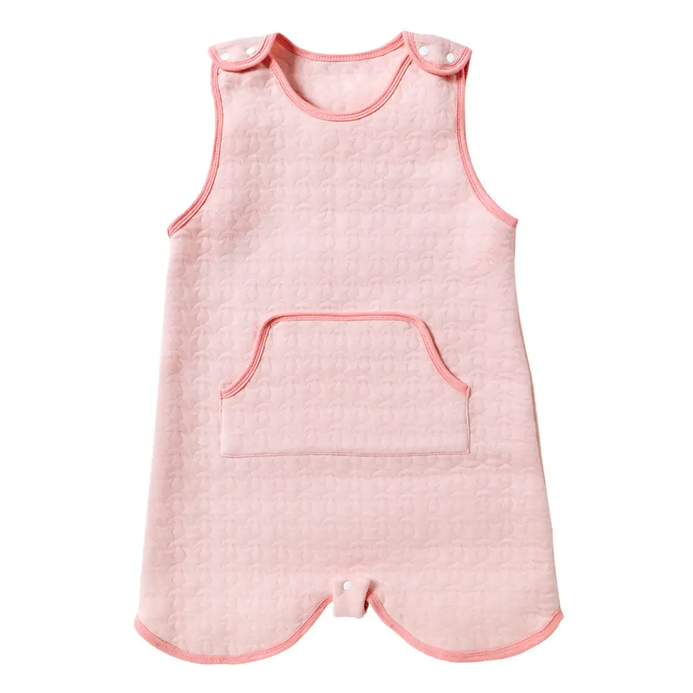 Baby Sleeveless Vest Kick-Proof Quilt Light Blue