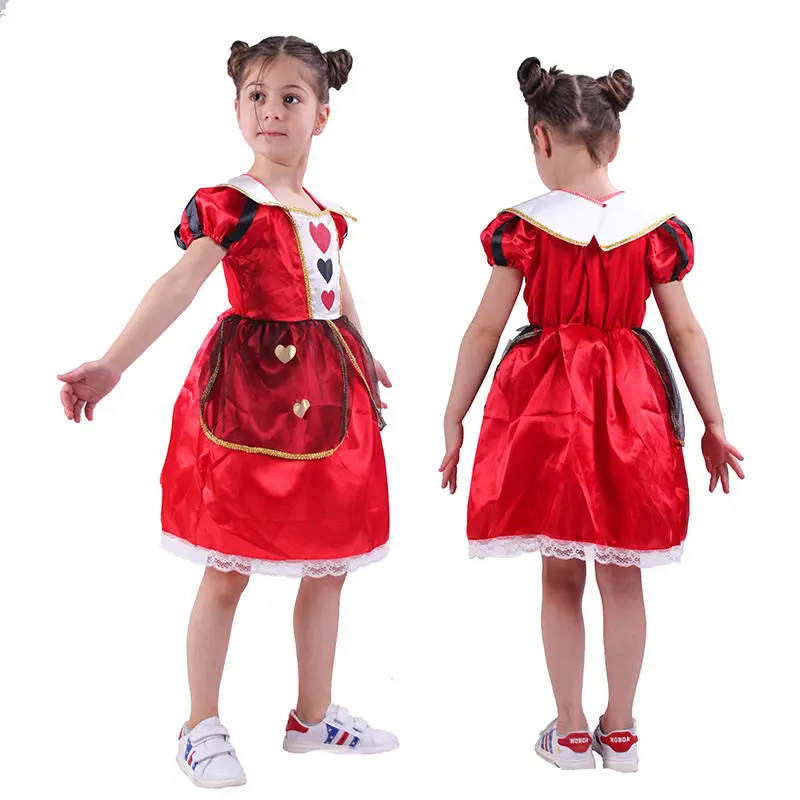 Halloween Kids Alice in Wonderland Costume Pink Striped Dress — feature 10