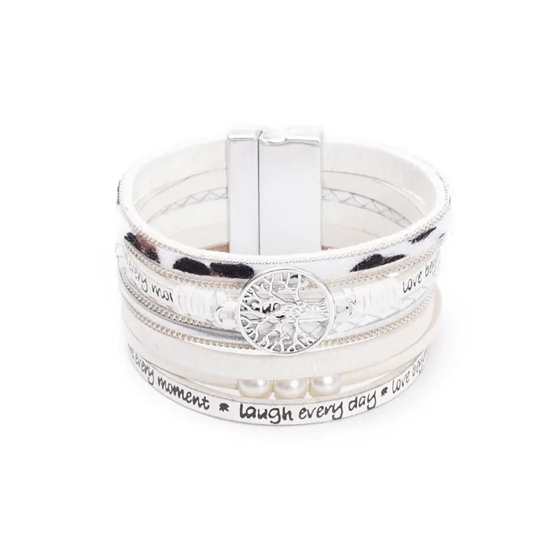 2023 Classic Handwoven Leather Bracelet Multi-layer European American Charm - Image 6