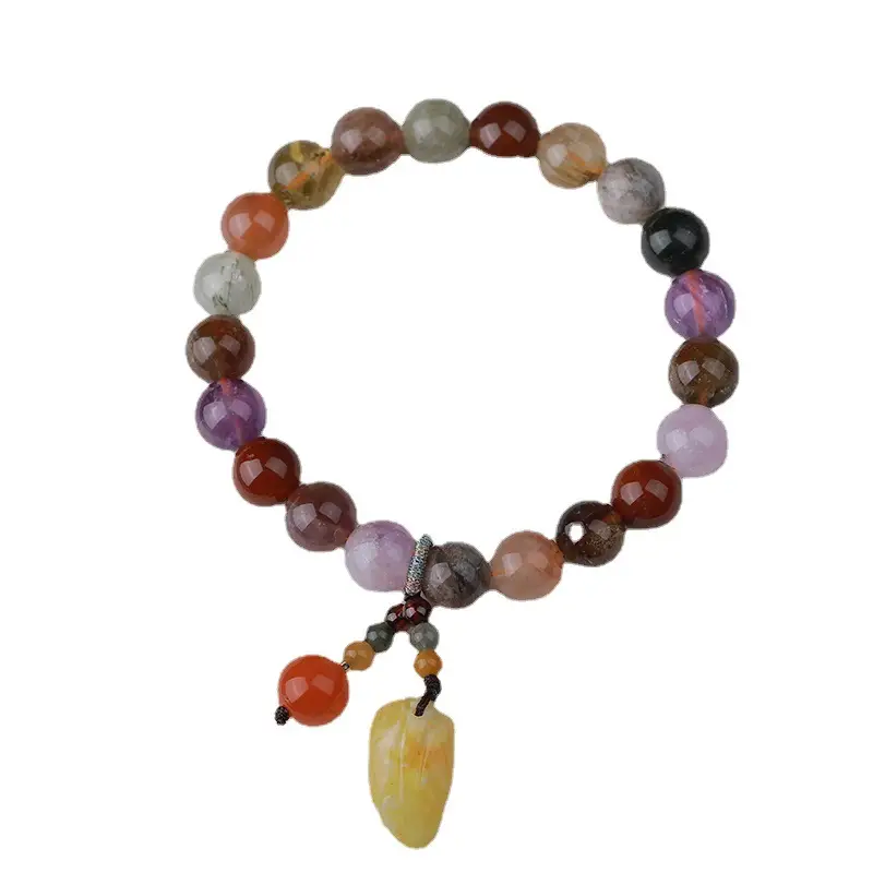 Brazilian Natural Color Crystal Hair Crystal Bracelet for Men Women