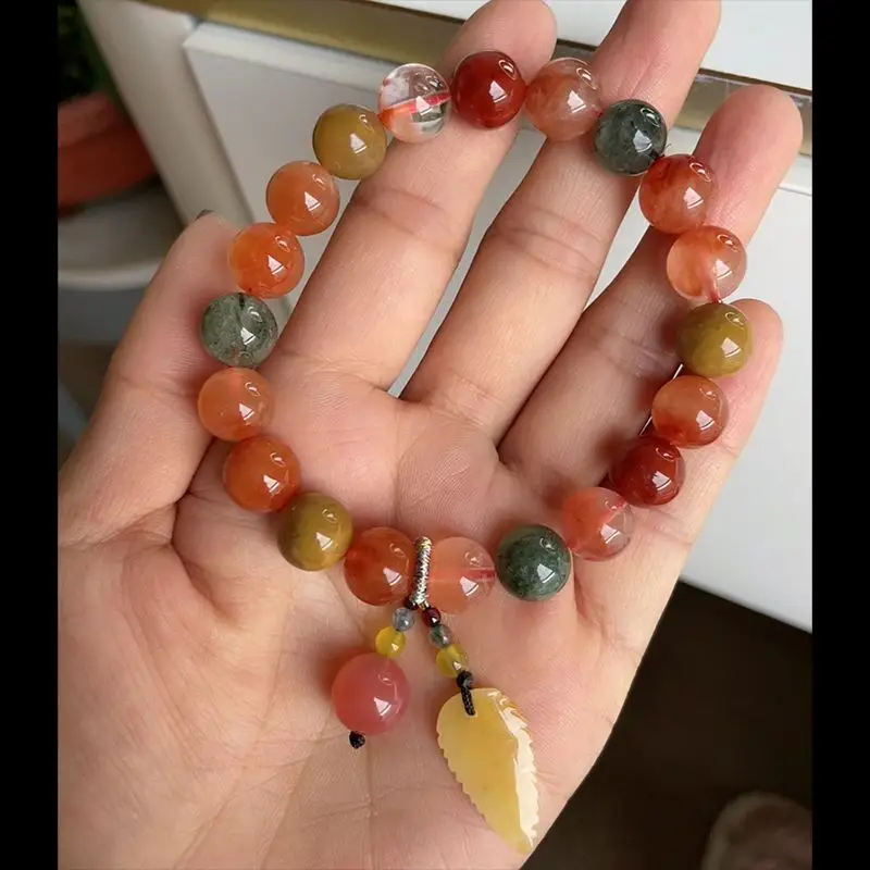 Brazilian Natural Color Crystal Hair Crystal Bracelet for Men Women