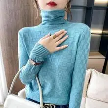 Women Orange Knit Round Neck Pullover Sweater — feature 77