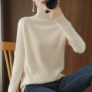 Women Orange Knit Round Neck Pullover Sweater — feature 9