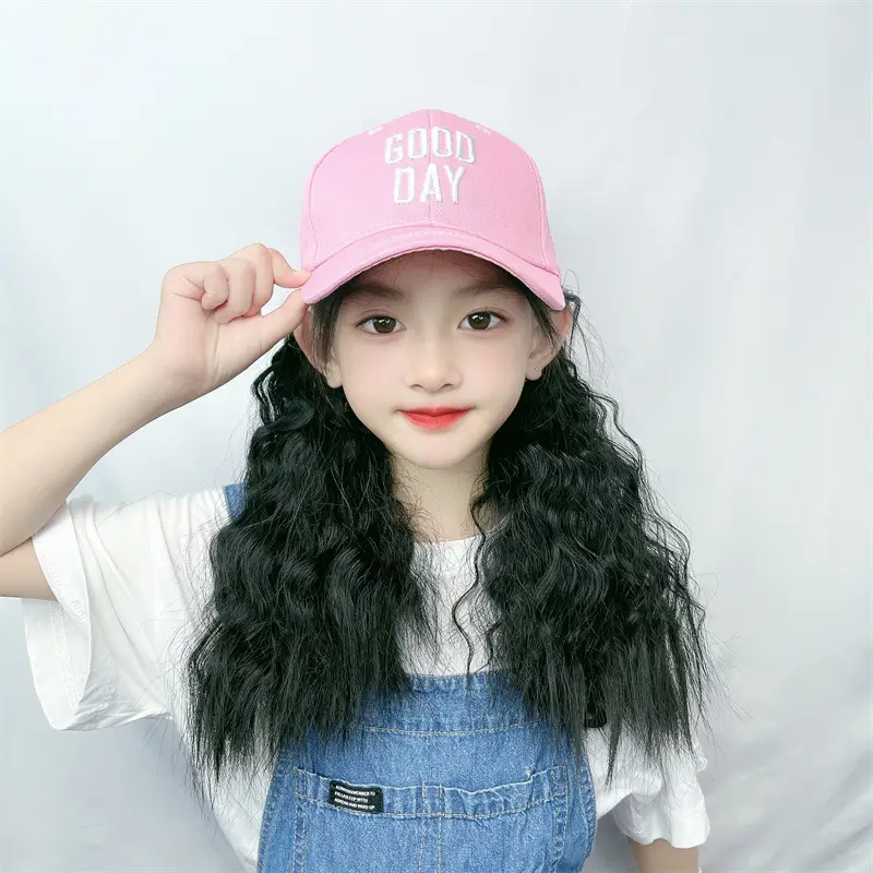 Kids White Cap with Red Text Baby Headwear - Image 3