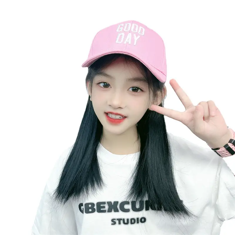 Kids White Cap with Red Text Baby Headwear - Image 5