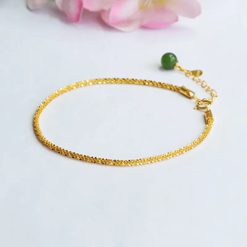 Guan Yu Jade Bracelet Green Jadeite S925 Silver - Image 4