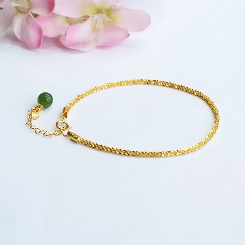 Guan Yu Jade Bracelet Green Jadeite S925 Silver — feature 6