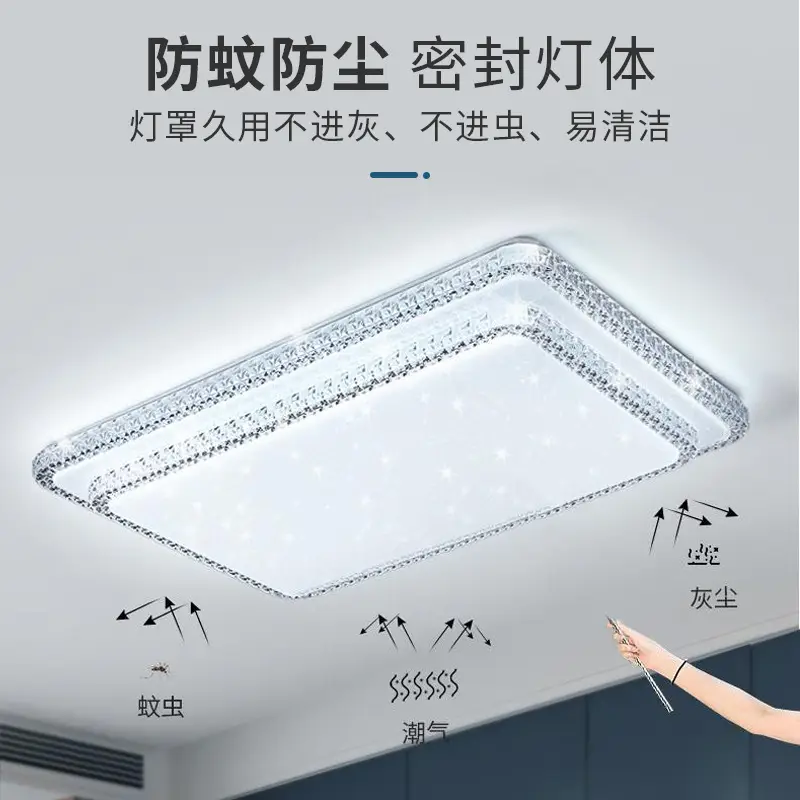Crystal Diamond Ceiling Lamp for Bedroom Study Living Room - Image 4
