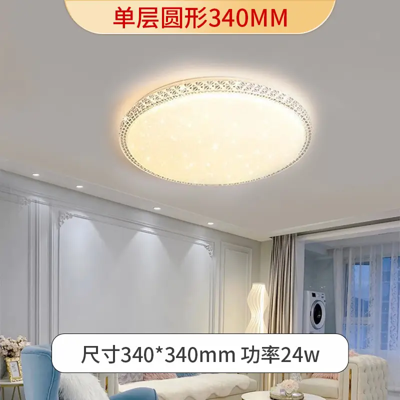Crystal Diamond Ceiling Lamp for Bedroom Study Living Room - Image 2