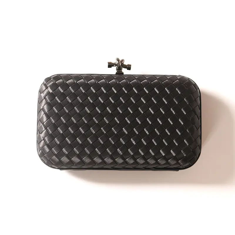2025 European Banquet Clutch Bag Black Embroidered