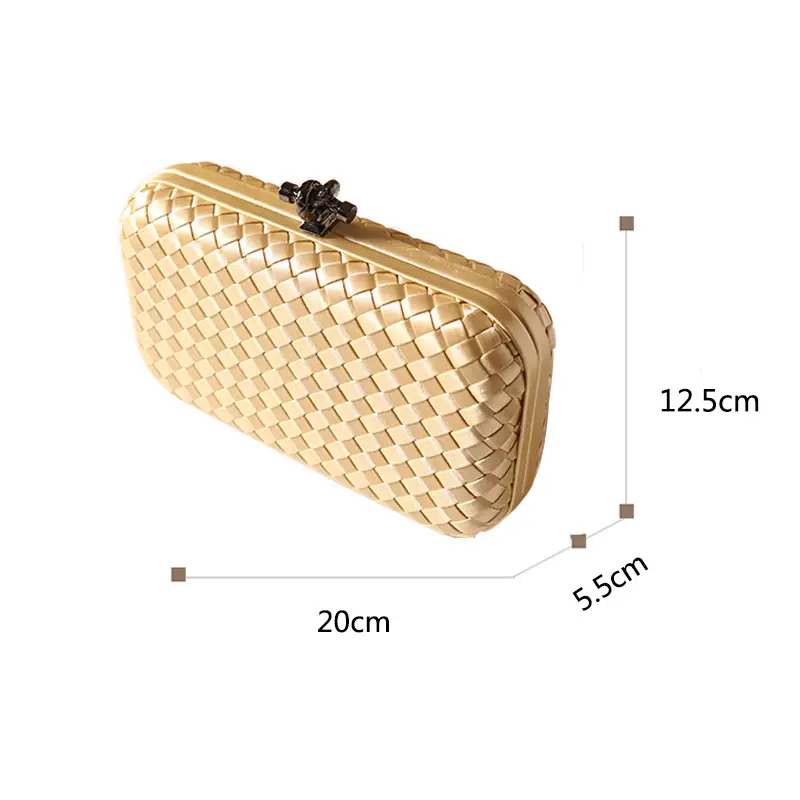 2025 European Banquet Clutch Bag Black Embroidered