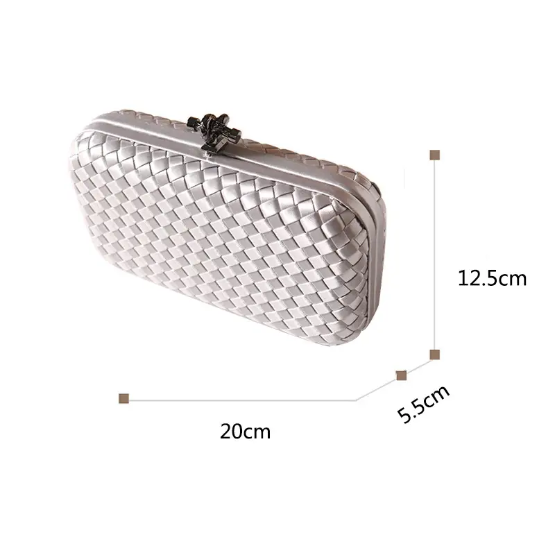 2025 European Banquet Clutch Bag Black Embroidered