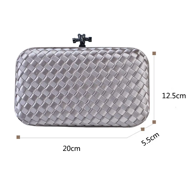 2025 European Banquet Clutch Bag Black Embroidered