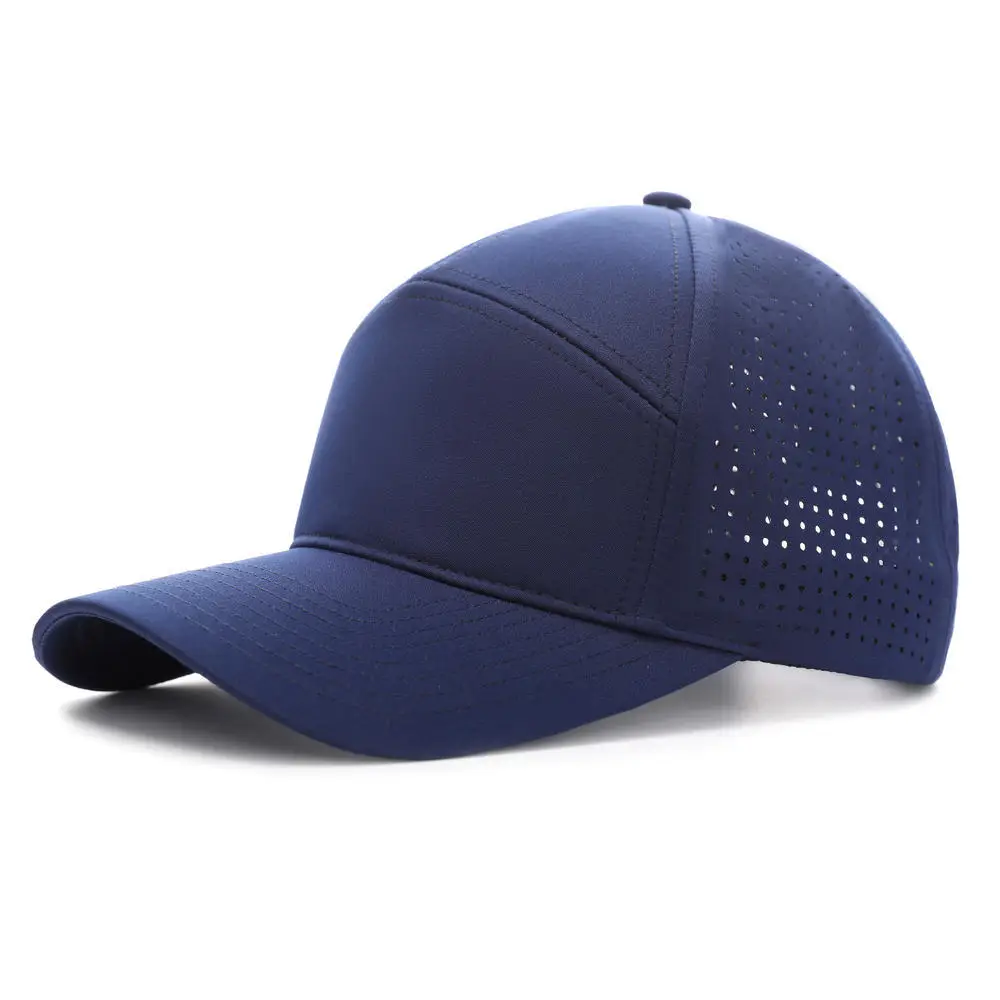 Light Gray Laser Mesh Baseball Cap for Golf & Casual Wear - Image 8