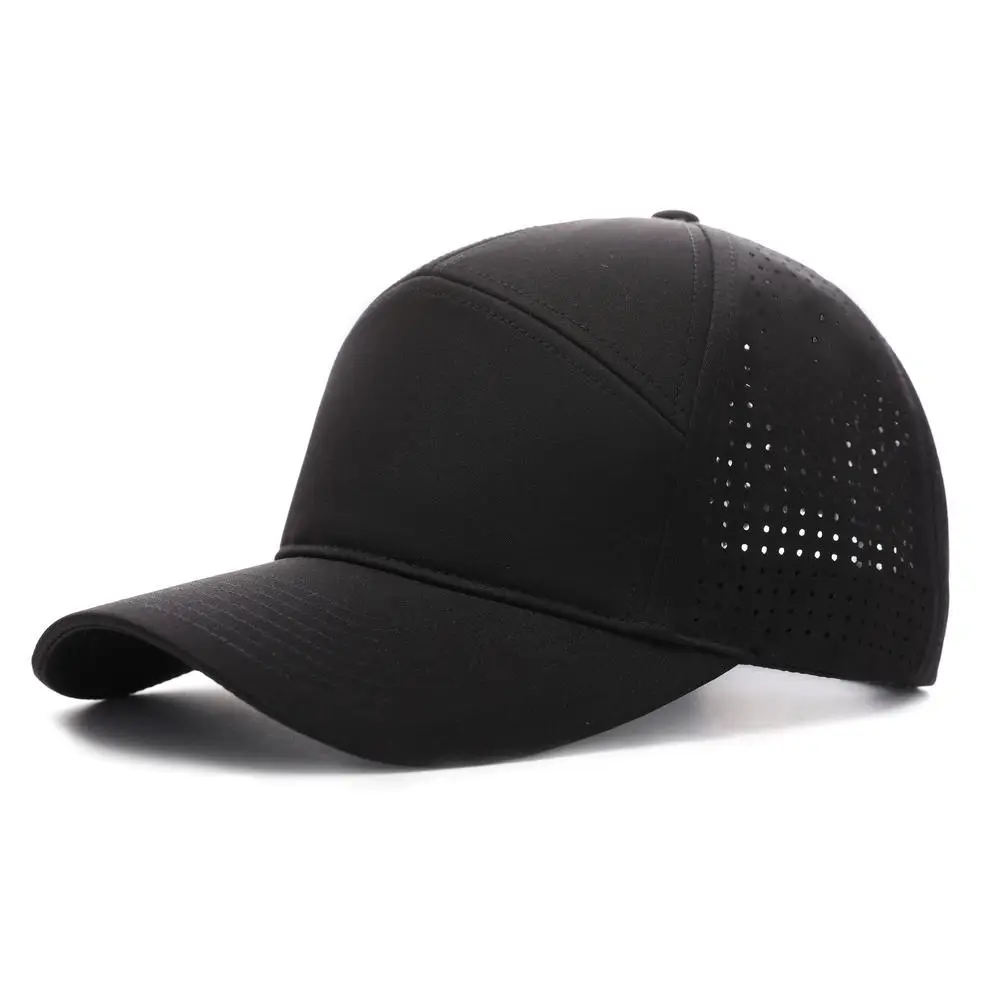 Light Gray Laser Mesh Baseball Cap for Golf & Casual Wear - Image 3