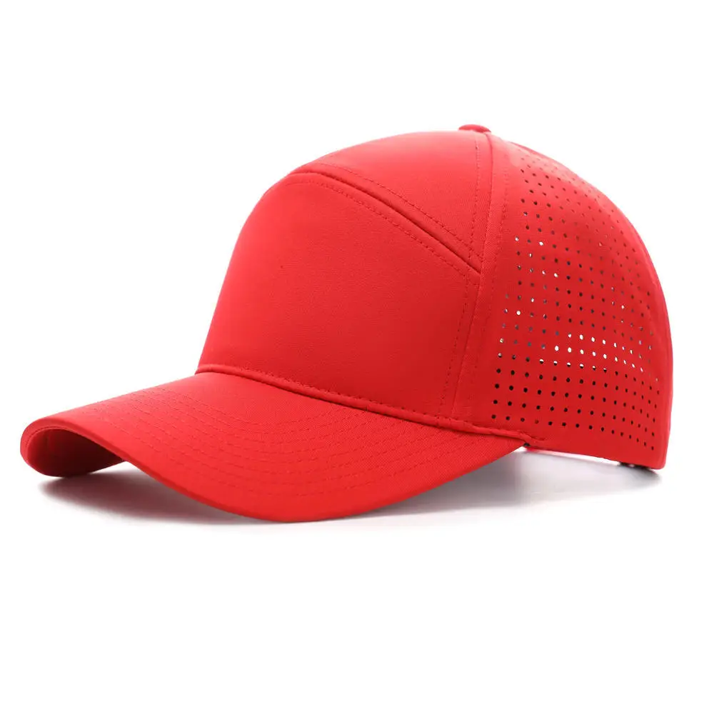 Light Gray Laser Mesh Baseball Cap for Golf & Casual Wear - Image 4
