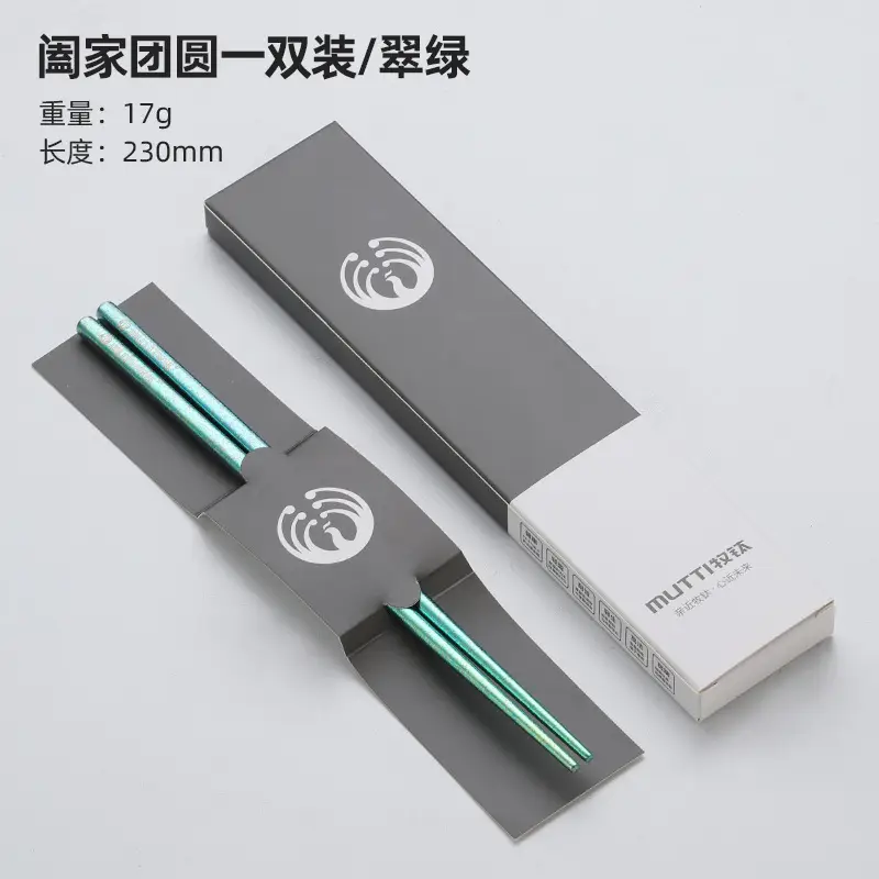 Pure Titanium Chopsticks 5 Pairs Colorful Set - Image 5