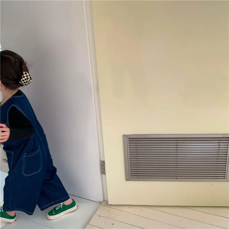 Baby Denim Jumpsuit 2022 Retro Wide Leg — feature 25