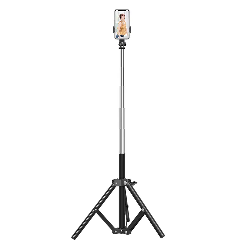 170CM Dual Phone Holder Selfie Stick Tripod
