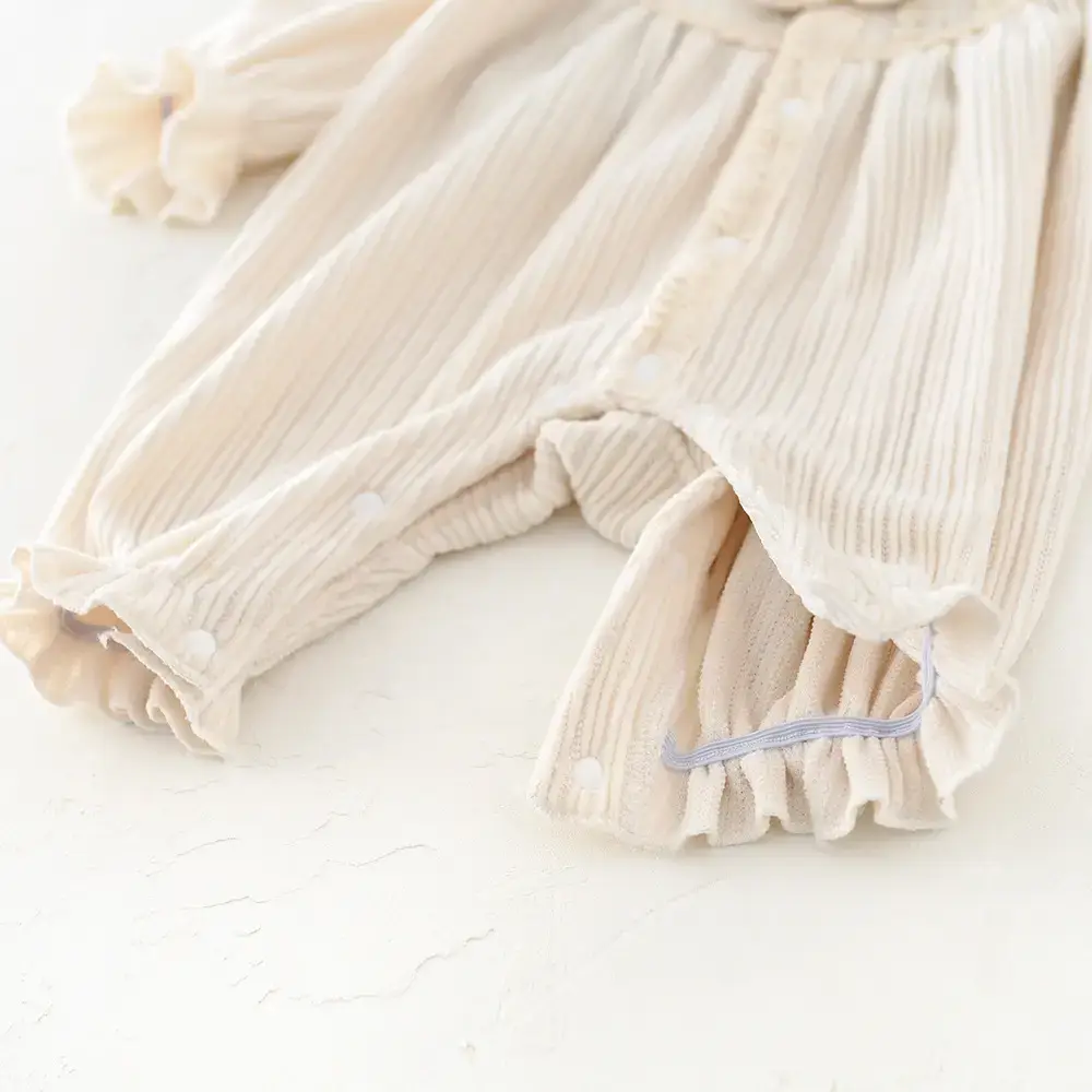 Beige Bow Romper for Baby 2024 Spring - Image 5