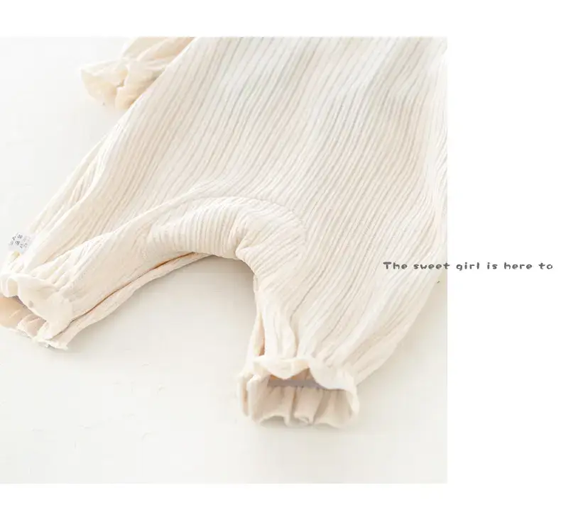 Beige Bow Romper for Baby 2024 Spring — feature 49