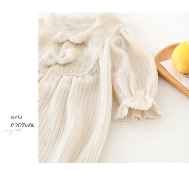 Beige Bow Romper for Baby 2024 Spring — feature 54