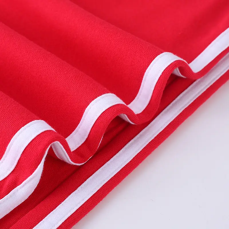 Red Boys' Two Stripes Track Pants Navy Blue Girls' Sports Pants - Image 9