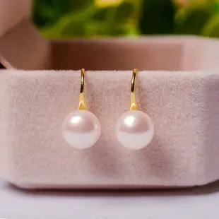 One Bei Zi Fritillary Earrings Silver Needle Women's Niche High-end Light Luxury Fan-shaped Natural Freshwater Pearl Earrings — feature 1