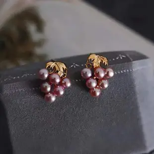 One Bei Zi Fritillary Earrings Silver Needle Women's Niche High-end Light Luxury Fan-shaped Natural Freshwater Pearl Earrings — feature 8