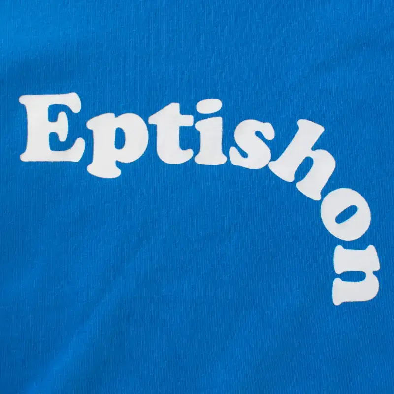 White Long Sleeve T-Shirt with Blue Graphic Print for Kids - Image 5