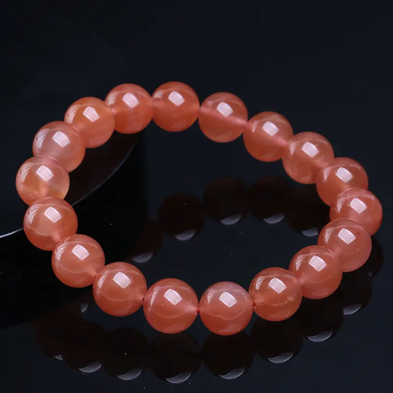Pink Natural Powder Salt Source Agate Bracelet - Image 5