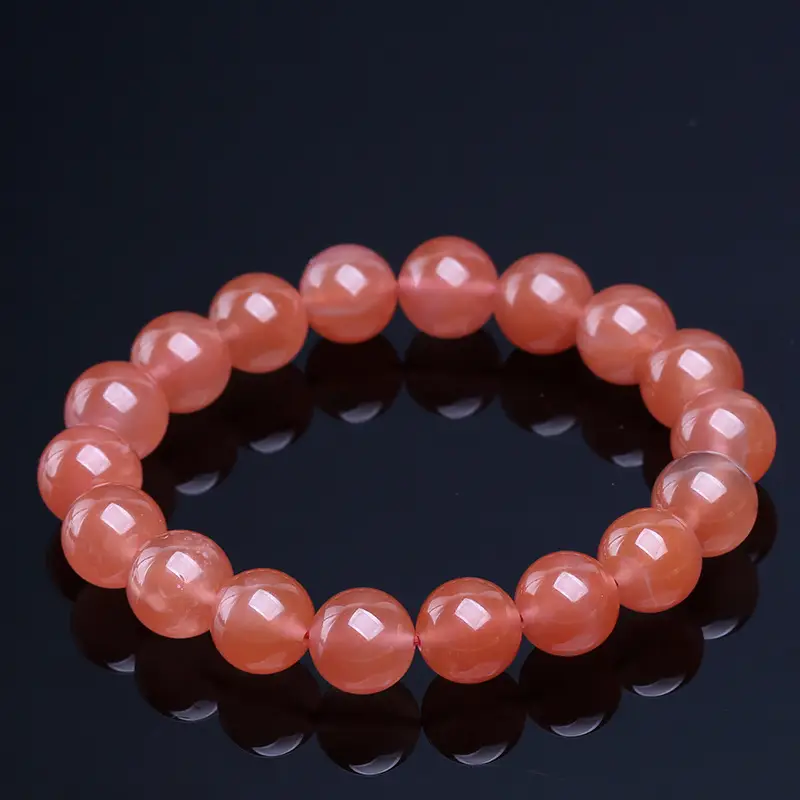 Pink Natural Powder Salt Source Agate Bracelet - Image 6