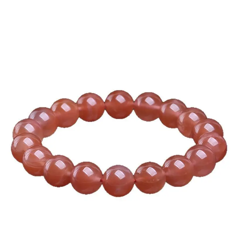 Pink Natural Powder Salt Source Agate Bracelet - Image 7