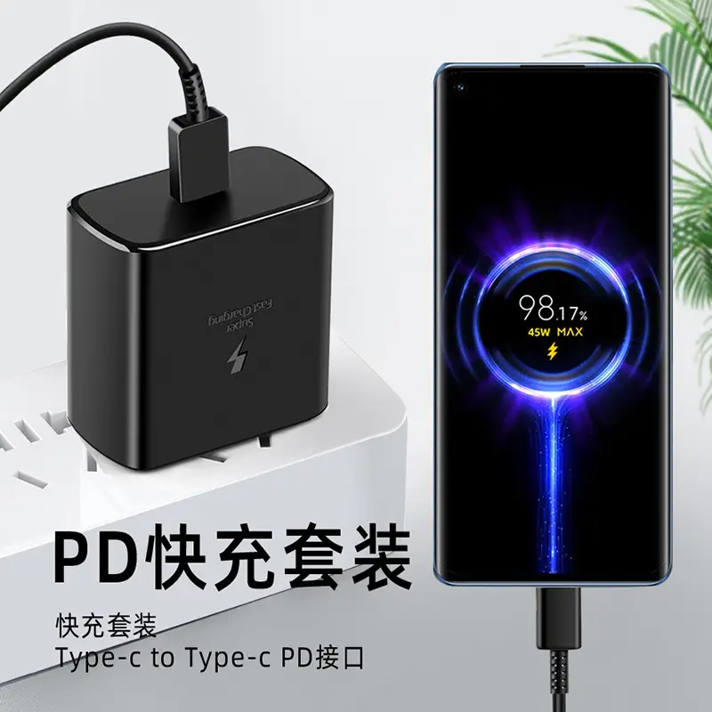 45W Super Fast Charger for Samsung S20 Note 10