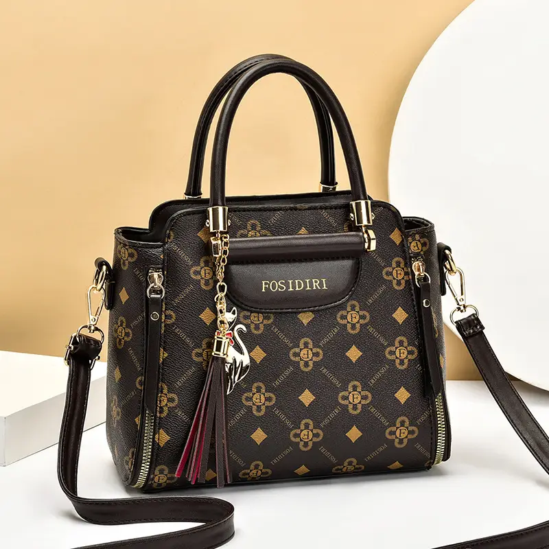 Fly ********** A326 handbag to send crocodile pattern handbag