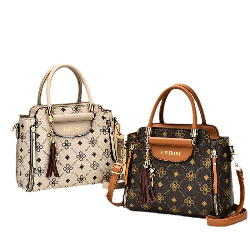 Fly ********** A326 handbag to send crocodile pattern handbag
